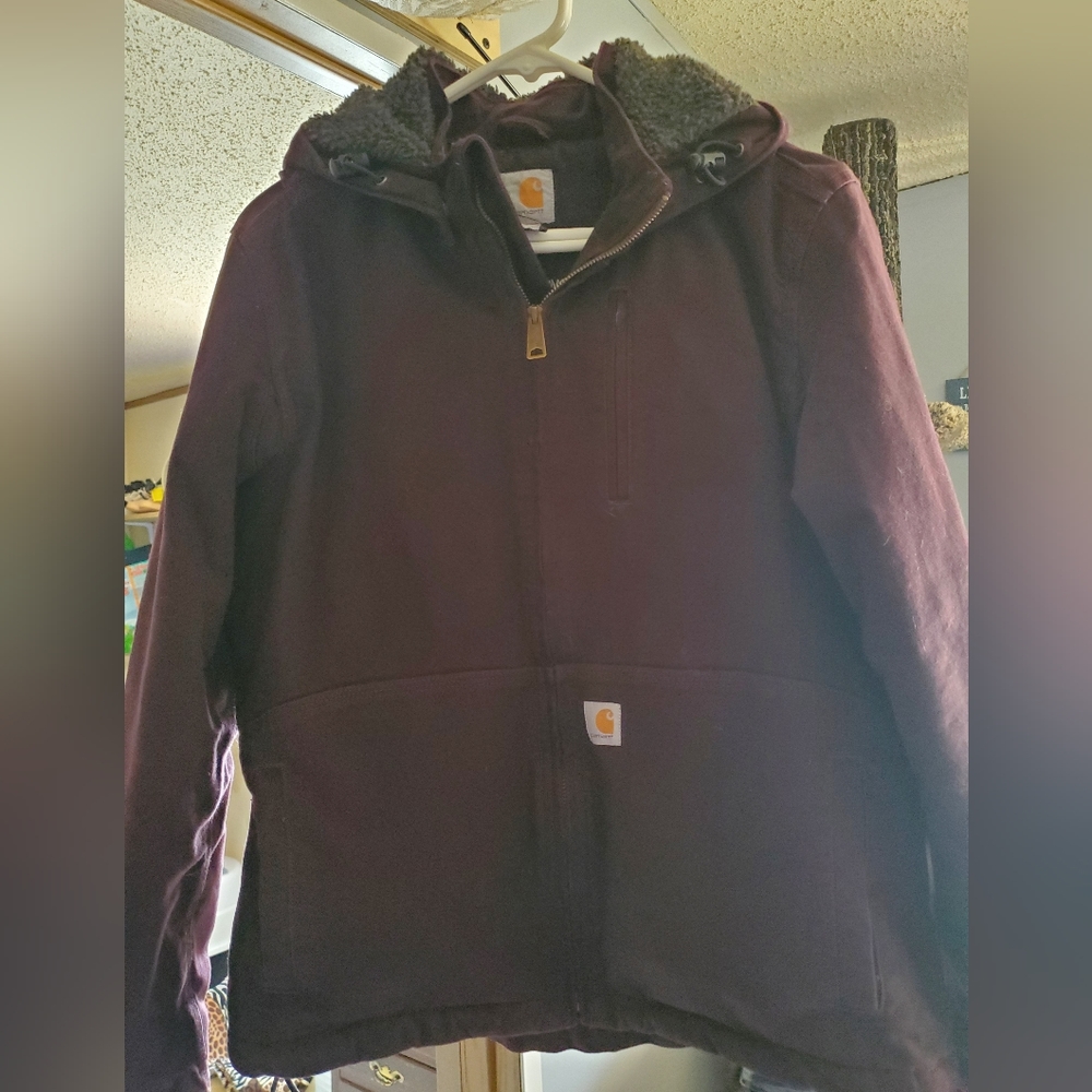 Carhartt  M (8-10) women's Full swing sherpa lined Plum Jacket